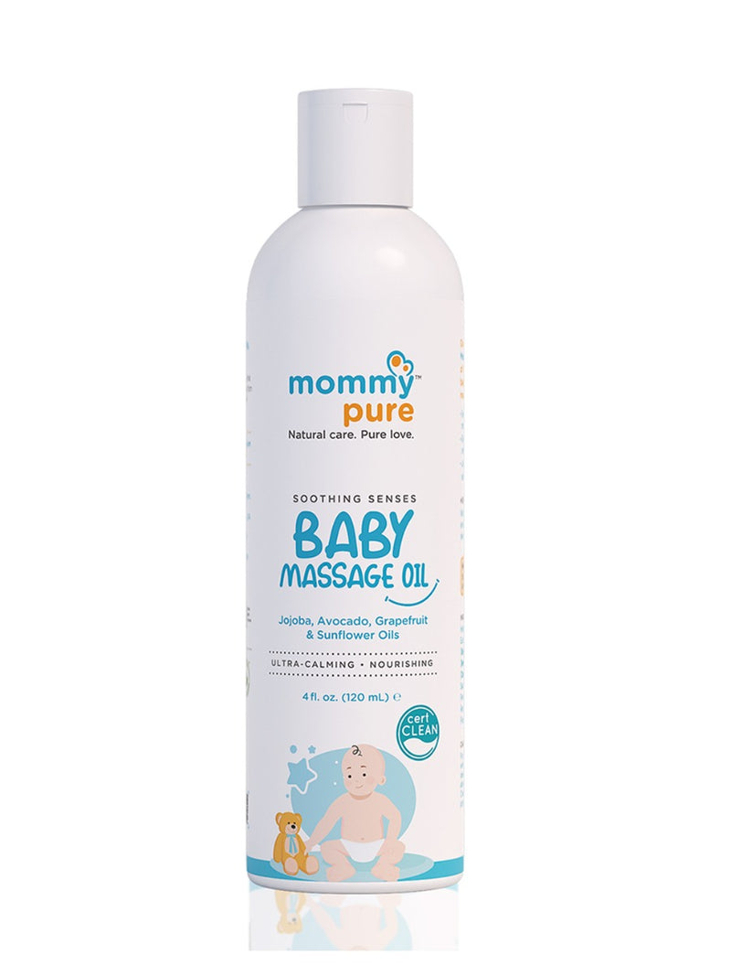 MommyPure Certified Clean & Natural Baby Massage Oil 120ml - The Kids Circle