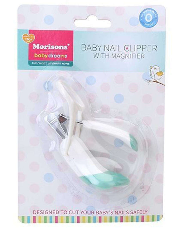 Morisons Baby Dreams Baby Nail Clipper With Magnifier Pink - The Kids Circle