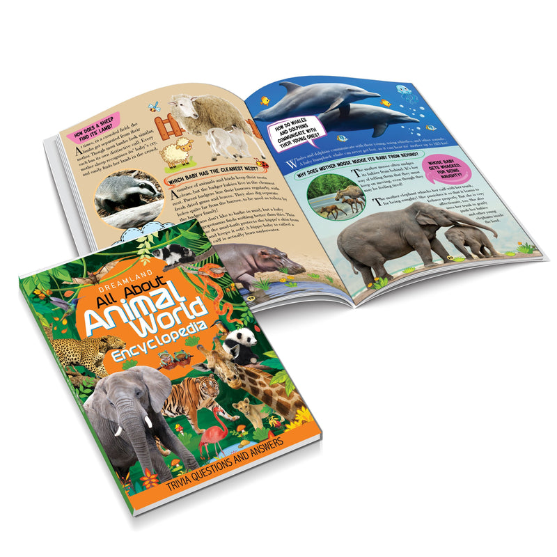 Dreamland Animal World Children Encyclopedia for Age 5 - 15 Years- All About Trivia Questions and Answers