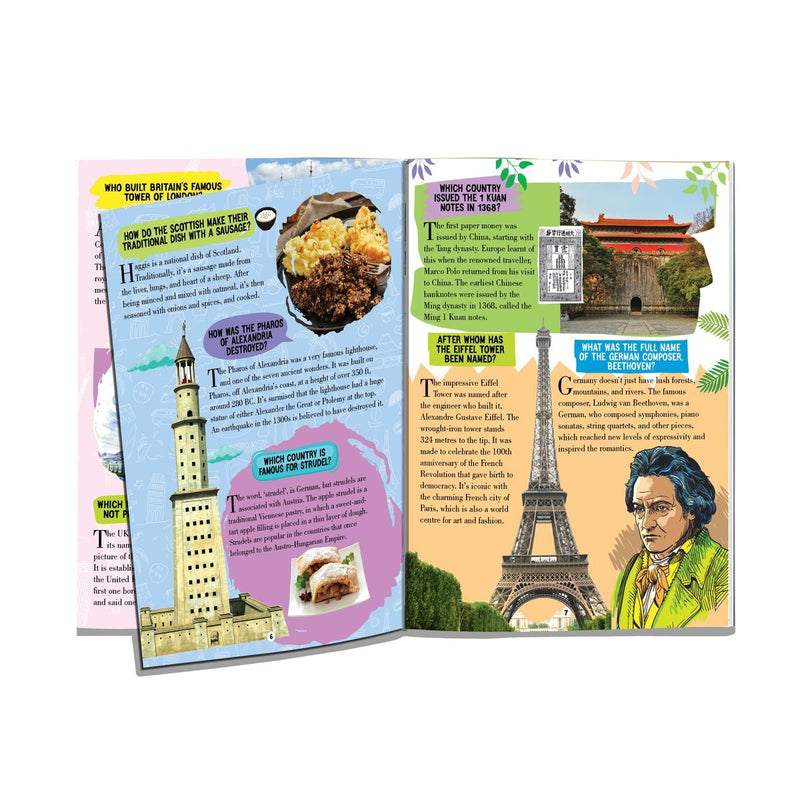 Dreamland Amazing Places Encyclopedia for Children Age 5 - 15 Years- All About Trivia Questions and Answers