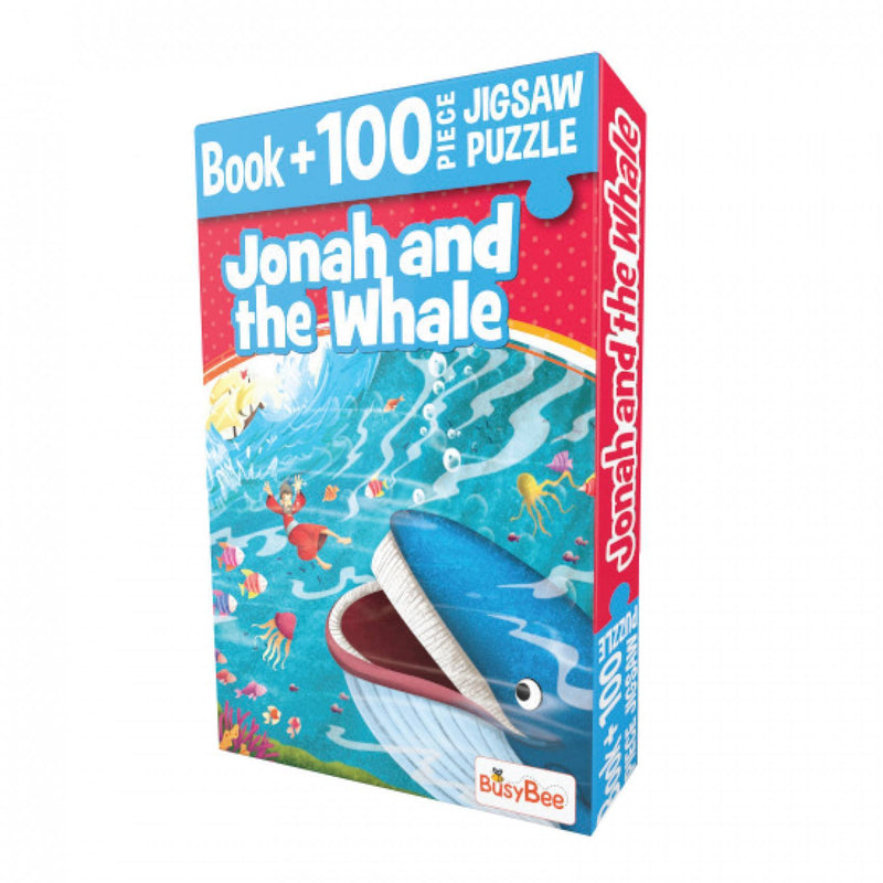 Pegasus Games & Puzzles Jonah And The Whale - Book + 100 Pieces Jigsaw Puzzle - The Kids Circle