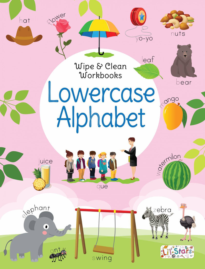 Pegasus Lowercase Alphabet- Wipe & Clean Workbook With Franceee Pen - The Kids Circle
