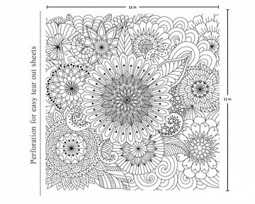 Mandala Tear Out Sheet Colouring Book for Adults