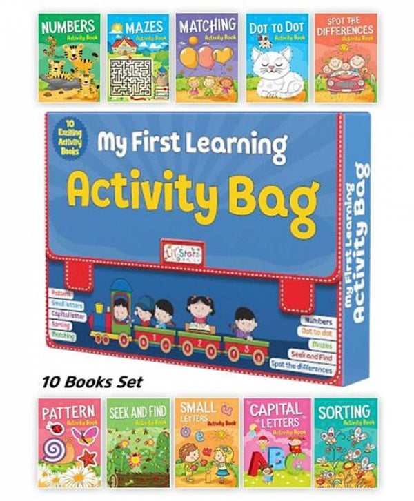 Pegasus My First Learning Activity Bag - Set Of 10 Exciting Activity Books - The Kids Circle