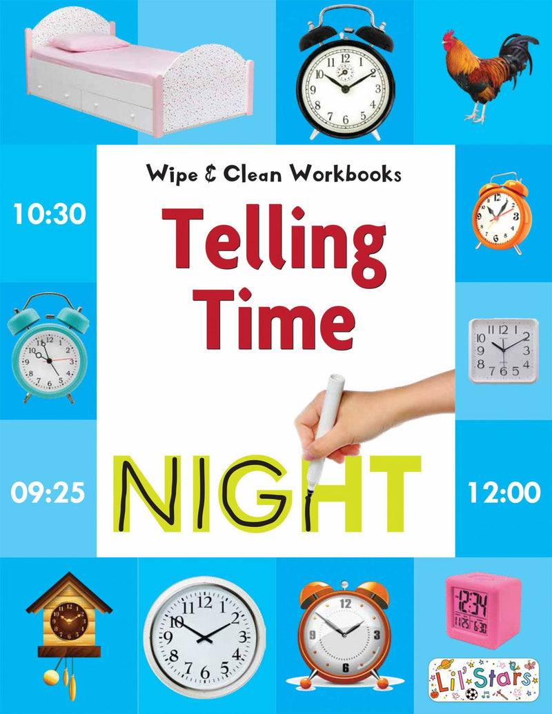 Pegasus Telling Time - Wipe & Clean Workbook With Franceee Pen - The Kids Circle