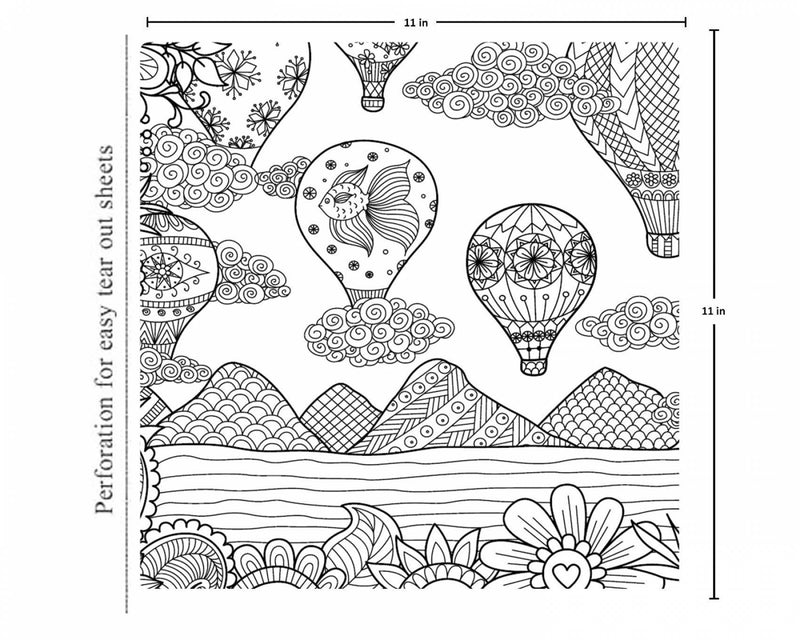 Pegasus Travel - Adults Colouring Book With Tearout Sheet - The Kids Circle