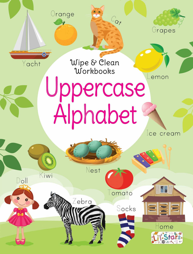 Pegasus Uppercase Alphabet- Wipe & Clean Workbook With Franceee Pen - The Kids Circle
