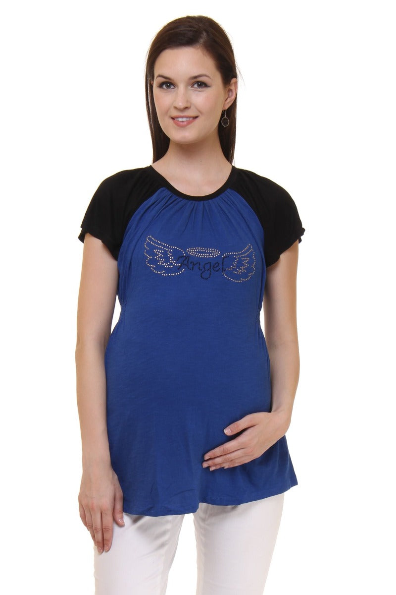 Preggear Maternity Blue T-Shirt