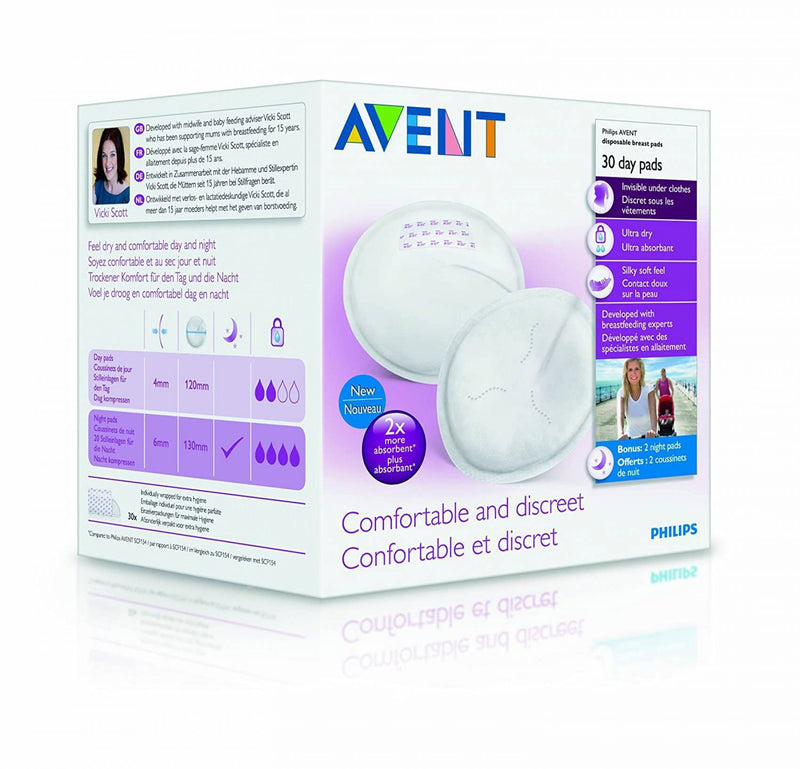 Philips Avent Scf254/30 Disposable Breast Pad 30 Day - The Kids Circle