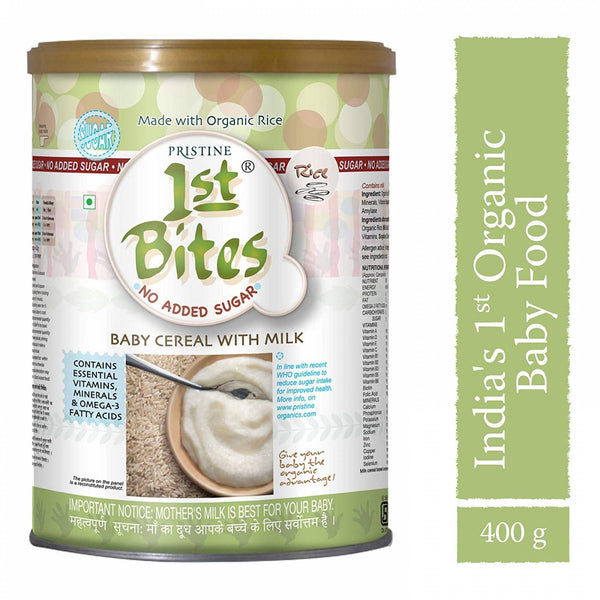 Pristine 1St Bites - Rice (No Added Sugar )(6 Months - 24 Months), 400G - The Kids Circle
