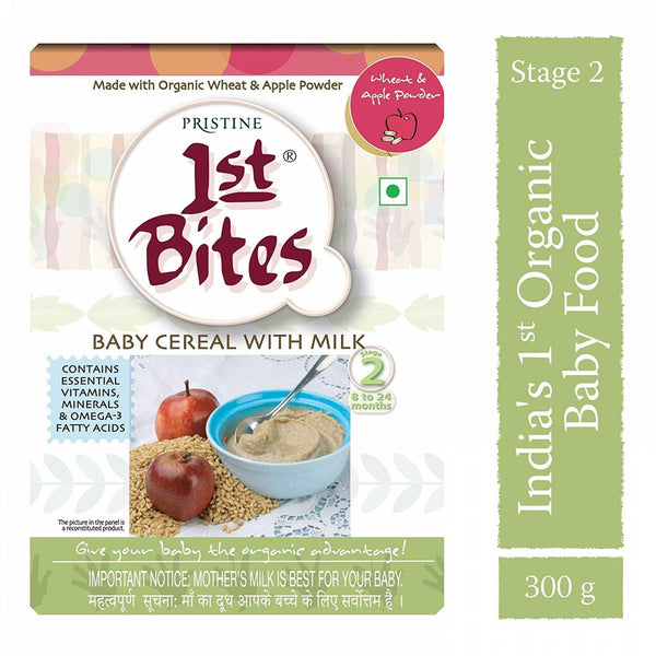 Pristine 1St Bites - Wheat & Apple Powder (8 Months - 24 Months) Stage - 2, 300G - The Kids Circle