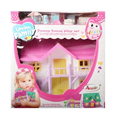 Planet Of Toys Doll House Play Set for Kids Girls Dream Doll Funny House with Furniture Toy Set  Multi Color Pack of 1 - The Kids Circle