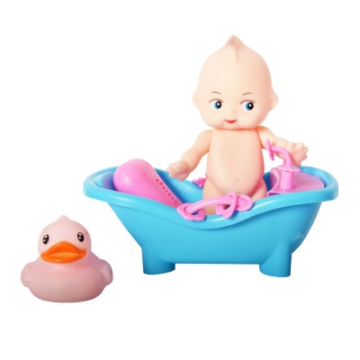Planet Of toys Non-Toxic 3 Pc Soft Bathing Tub Funny Boy with Soft Duck Shape Chu Chu Toys Set for New Born Infant Water Kids Pack of 1 - The Kids Circle