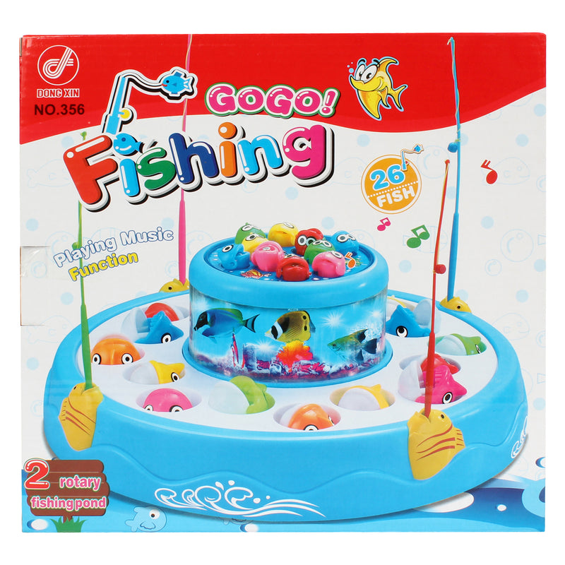 Planet of Toys Boys and Girls Electric Fishing Game with 26 Fisher and 4 Fishing Rods for Kids - The Kids Circle