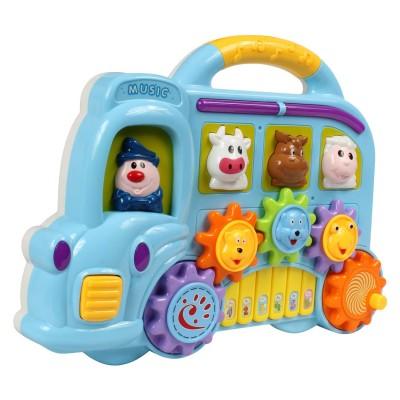 Planet of Toys Electric Organ Toddler Bus with Music for Kids, Children - The Kids Circle
