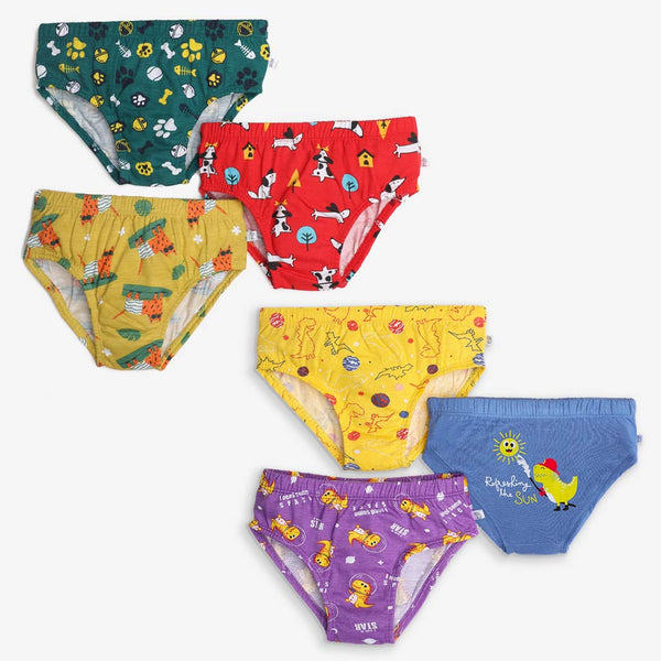 SuperBottoms Young Girl Briefs -6 Pack (Paws Only - Finding Dino 2.0)