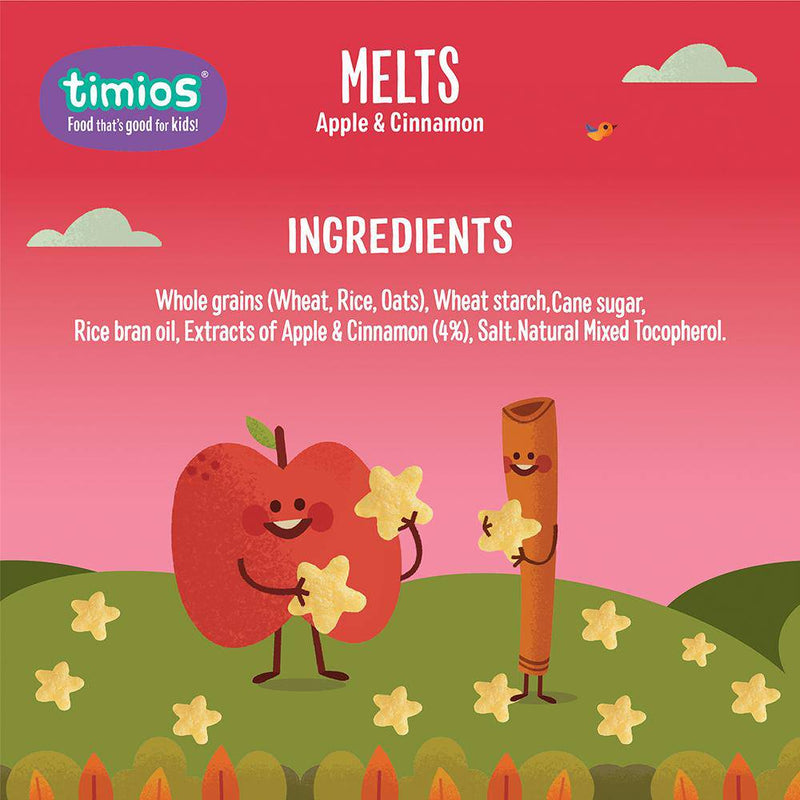 Timios Apple & Cinnamon Melts Pack of 2 - 50g - The Kids Circle