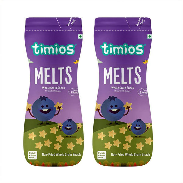 Timios Blueberry Melts Pack of 2 - 50g each - The Kids Circle