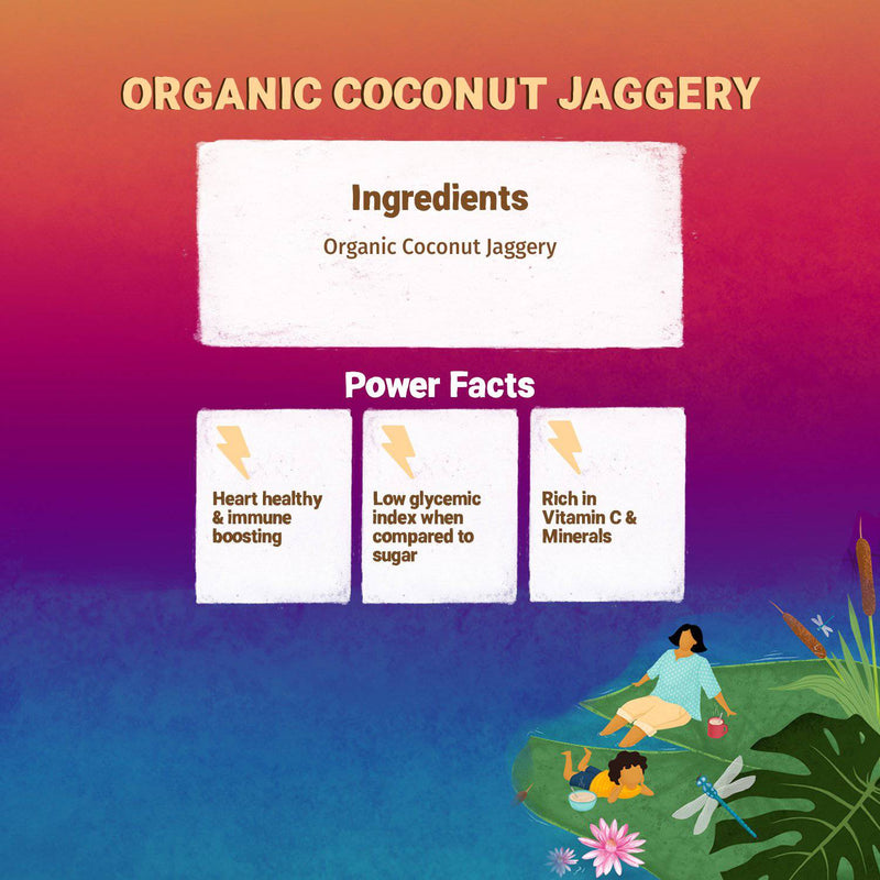 Tots & Moms Natural Sweetener Coconut Jaggery - The Kids Circle