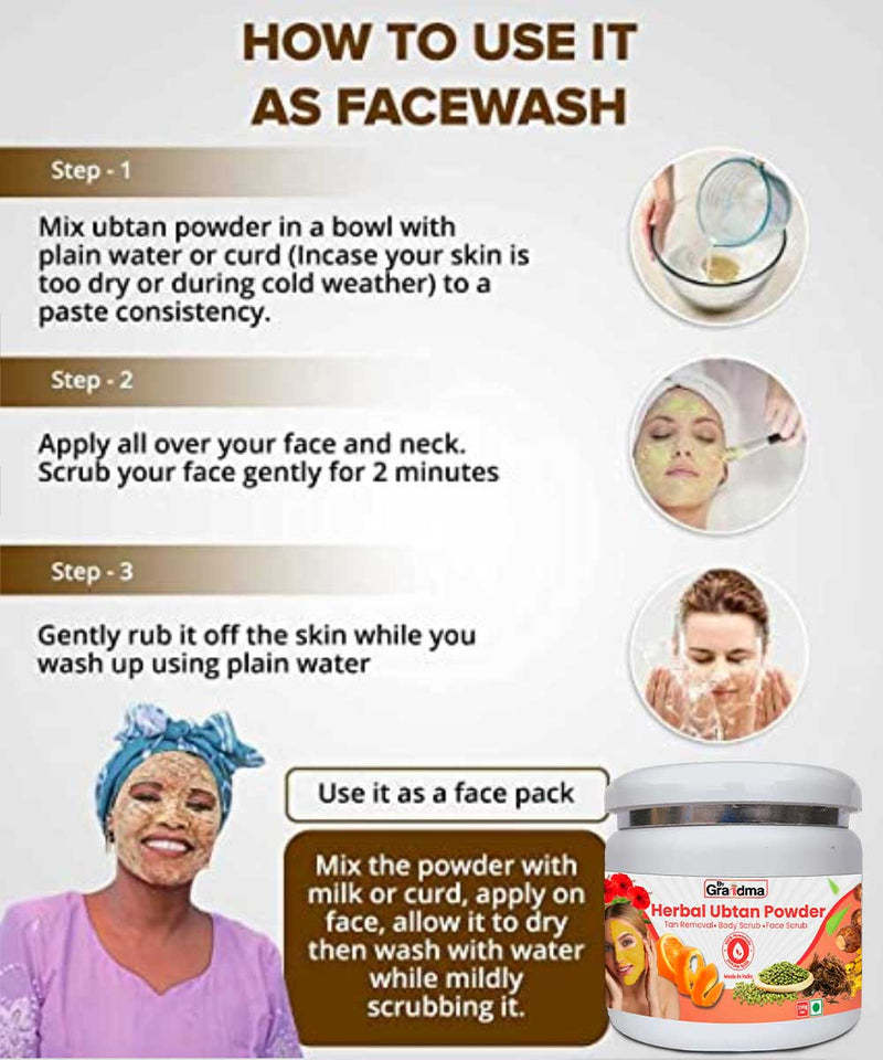 ByGrandma® Skin Brightening Face Wash and Bath Powder for Adults